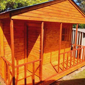 Wendy House 4m x 4m (16m2) Knotty Pine 16mm